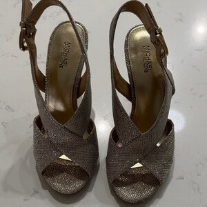 Michael Kors Women's Sparkling Heels - Gold